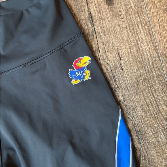 Adidas Prime Green Aeroready KU Jayhawk Black Leggings Women's Size Large Tall - Picture 5 of 12